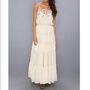 Free People Stardust mesh maxi dress small (4-6)